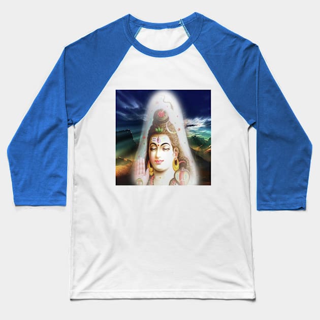 Mahadev Baseball T-Shirt by paulashish